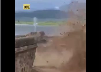 ვიდეო – წალკაში შუა საუკუნეებში აგებული ხიდი ჩამოინგრა