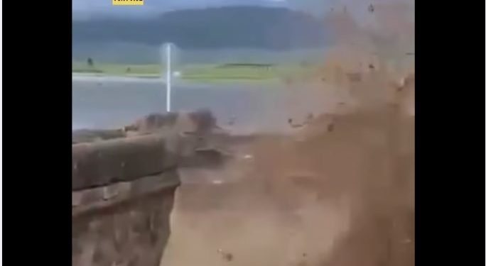 ვიდეო – წალკაში შუა საუკუნეებში აგებული ხიდი ჩამოინგრა