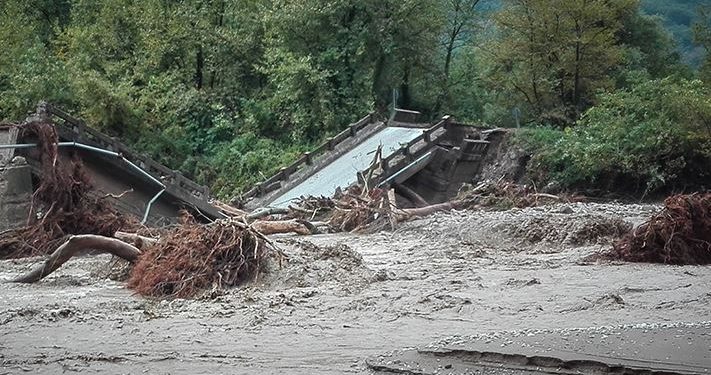საბერძნეთში ძლიერი წყალდიდობის შედეგად სახლები დაიტბორა