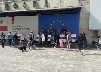 ოზურგეთში ცხოველთა უფლებადამცველებმა აქცია გამართეს