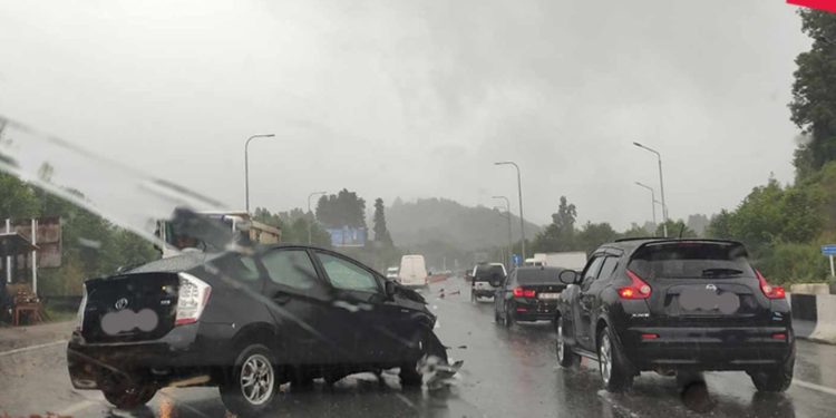 ავარია ჩაქვი-მახინჯაურის გვირაბთან