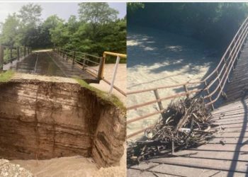 ძლიერი წვიმის შედეგად, წალენჯიხაში 12 ოჯახი გარესამყაროს მოწყდა