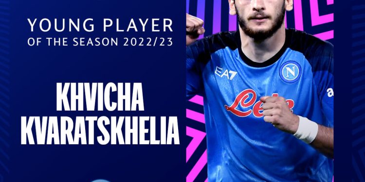 ხვიჩა კვარაცხელია ჩემიონატთა ლიგის საუკეთესო ახალგაზრდა ფეხბურთელად დასახელდა