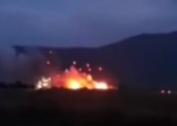 ანექსირებულ ყირიმში პოლიგონი იწვის