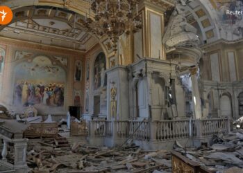 რუსეთის სარაკეტო თავდასხმის შედეგად ოდესის ფერიცვალების ტაძარი დაიბომბა (ფოტოები)