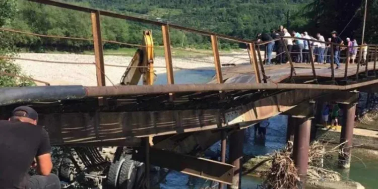 მსხვერპლი მოჰყვა ხიდის ჩანგრევას ჩხოროწყუში