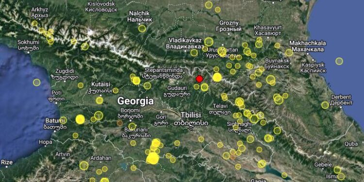 საქართველოში მიწისძვრა მოხდა