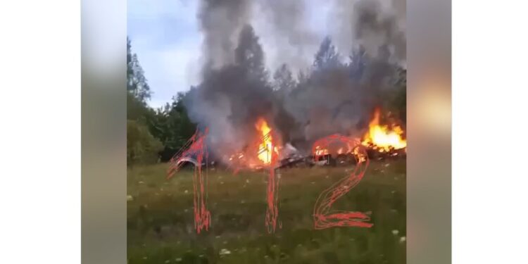 რუსეთში პრიგოჟინის კუთვნილი თვითმფრინავი ჩამოვარდა