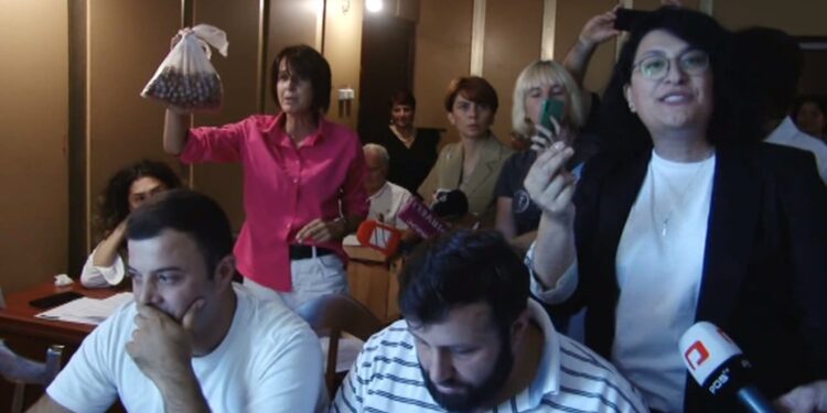 ვიდეო – ვინ მიიტანა თხილიანი პარკი ოზურგეთის საკრებულოს სხდომაზე