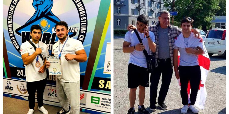 ოზურგეთელმა მკლავჭიდელებმა მსოფლიოზე ვერცხლი და ბრინჯაო მოიპოვეს