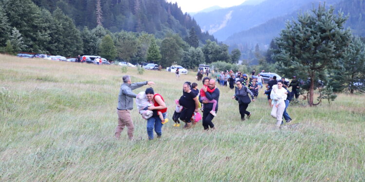 შსს შოვში, სტიქიის ზონაში მიმდინარე სამაშველო ღონისძიებების შესახებ ინფორმაციას ავრცელებს
