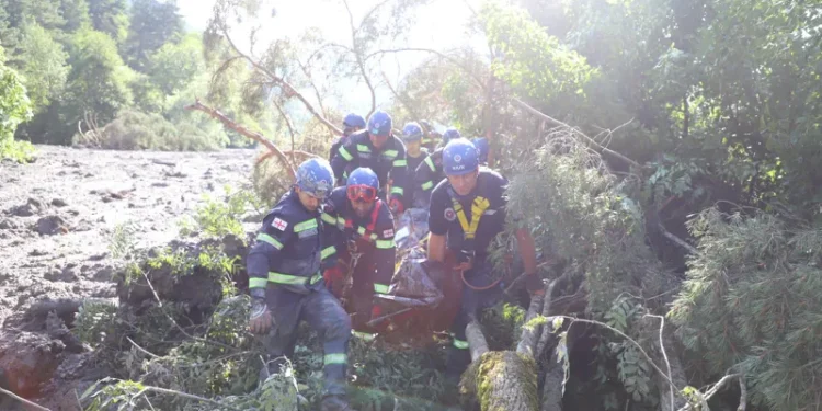 შსს სტიქიის ადგილზე სამაშველო ღონისძიებების ფარგლებში არსებულ ვითარებასთან დაკავშირებით ინფორმაციას ავრცელებს