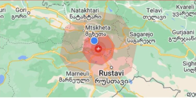 საქართველოში 4.7 მაგნიტუდის სიმძლავრის მიწისძვრა მოხდა