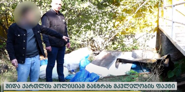 ვიდეო – შვილმა მამა მოკლა, კვალის დაფარვის მიზნით ცხედარი თბილისში კუთვნილ აგარაკზე გადაიტანა