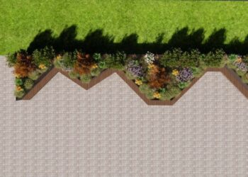 ოზურგეთის მერიას მოედანზე განთავსებული საყვავილეების დიზაინში ცვლილებები შეაქვს