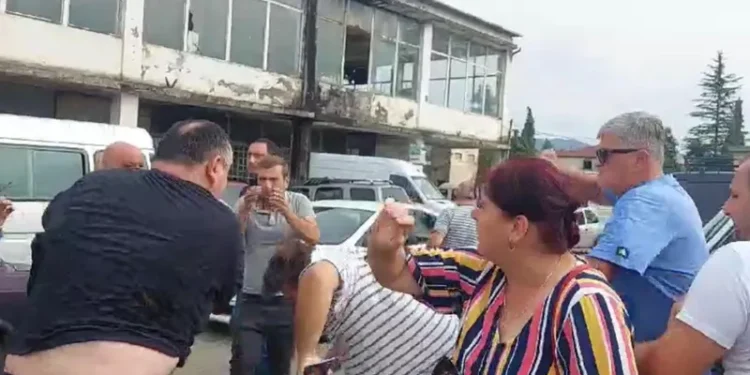 „ნაციონალური მოძრაობის“ ინფორმაციით ჩოხატაურში მათ წევრებს, სკვერის გასხვისების საინფორმაციო ბუკლეტების დარიგების დროს, „ქართული ოცნების“ წევრები ფიზიკურად გაუსწორდნენ