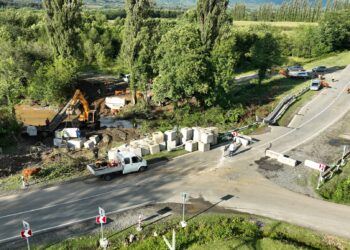 ოზურგეთი-ჩოხატაურის დამაკავშირებელი დროებითი ხიდის მოწყობის სამუშაოები დღეს დასრულდება