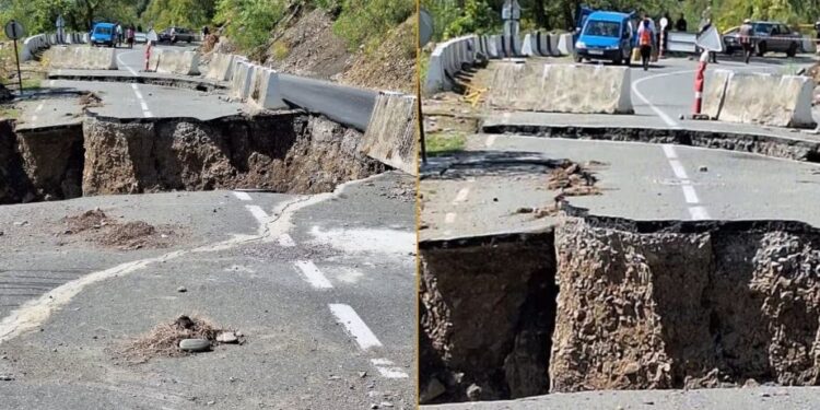 ონში მისასვლელი გზა ჩაინგრა