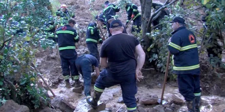 ოზურგეთში, სოფელ სილაურში მეწყერში მოყოლილ ადამიანს ეძებენ