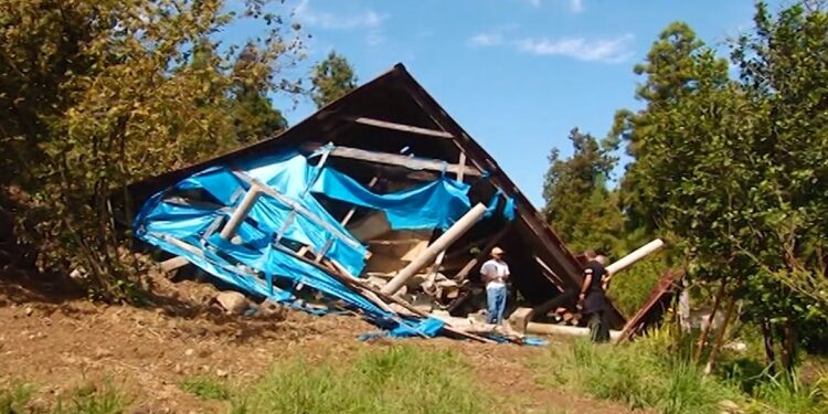 სტიქიის შედეგები სოფელ შრომაში