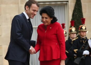 სალომე ზურაბიშვილი ემანუელ მაკრონს შეხვდა