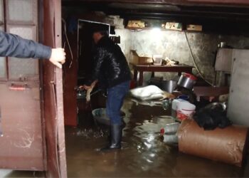 ვიდეო – ძლიერი წვიმის შედეგად შექმნილი პრობლემები ოზურგეთში