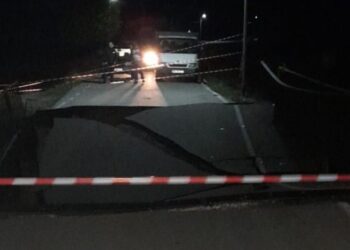 ხაშურში საავტომობილო ხიდი ჩაინგრა