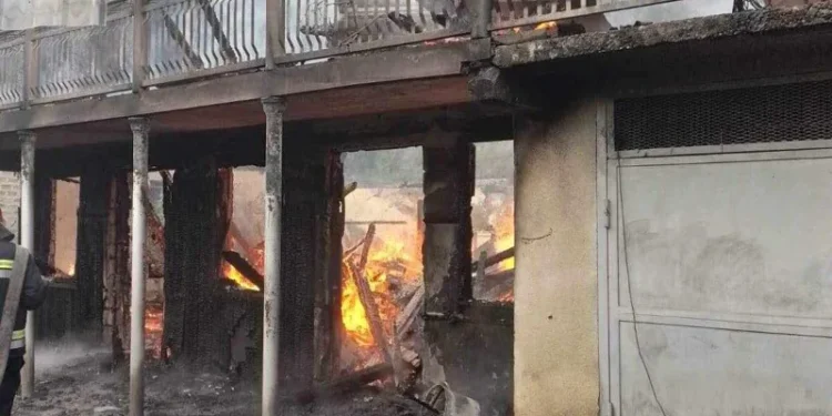 წალენჯიხის მუნიციპალიტეტში საცხოვრებელი სახლი დაიწვა