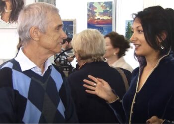 ყაზახი მხატვრის სერგეი შჩეგოლიხინის ნამუშევრების პერსონალური გამოფენა ოზურგეთში