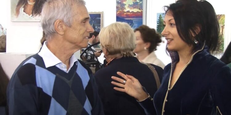 ყაზახი მხატვრის სერგეი შჩეგოლიხინის ნამუშევრების პერსონალური გამოფენა ოზურგეთში