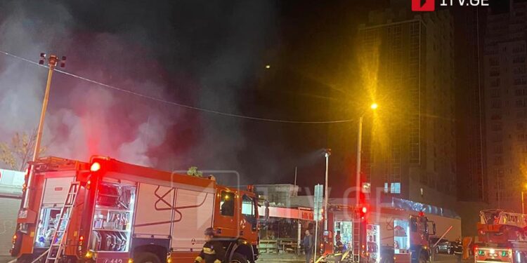 თბილისში, ქავთარაძის ქუჩაზე ხანძარი იყო