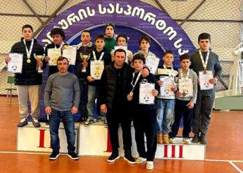 ოზურგეთელი მოჭიდავეების წარმატება, 16 მედალი რესპუბლიკური ტურნირიდან