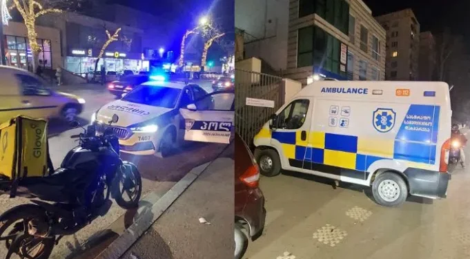 2 კურიერს ავტომობილი დაეჯახა – ავარია თბილისში