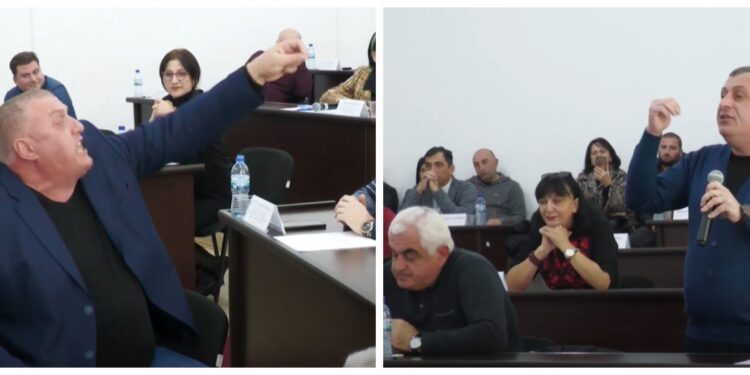 ვიდეო – ხმაური და დაპირისპირება ლანჩხუთის მუნიციპალიტეტის საკრებულოს სხდომაზე