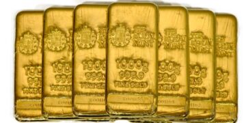 ეროვნულმა ბანკმა ხუთ საათში ოქროს 40-მდე ზოდი გაყიდა