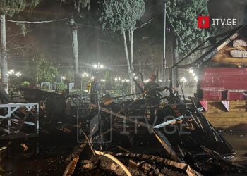 თბილისში, საახალწლო სოფელში ხანძარი იყო