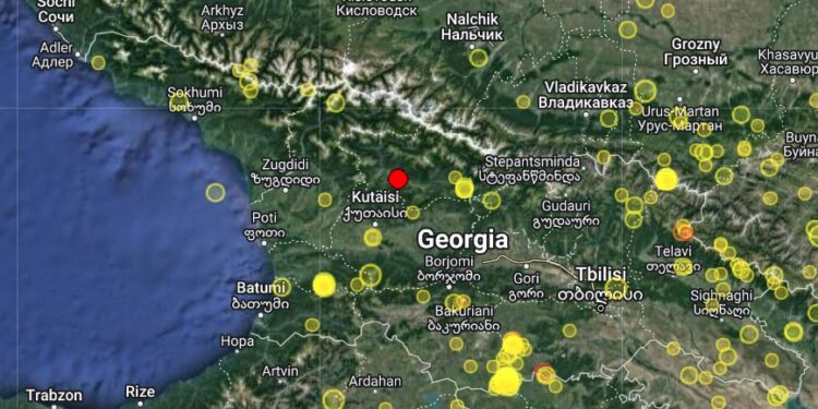 საქართველოში 4,1 სიმძლავრის მიწისძვრა მოხდა