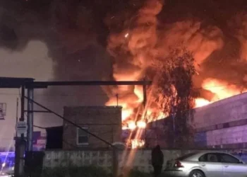 უკრაინული დრონების იერიშების ფონზე, ლენინგრადის ოლქში პორტის ტერმინალში ხანძარი გაჩნდა