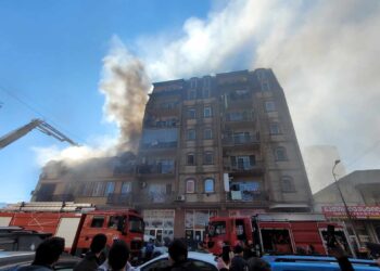 ბათუმში, აღმაშენებლის ქუჩაზე ხანძარია