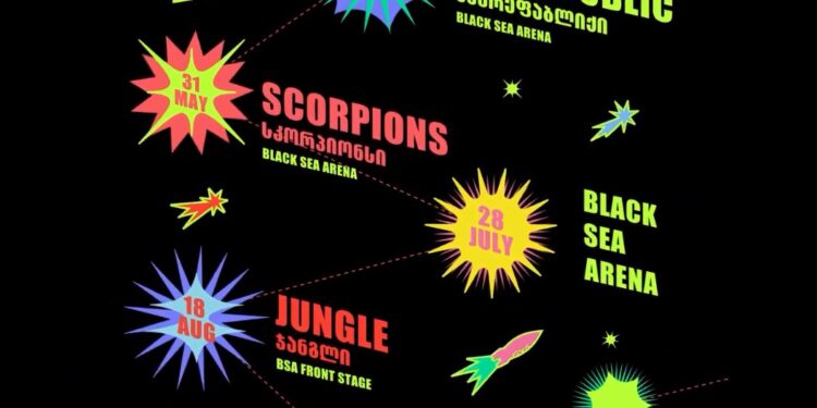 შეკვეთილში, “ბლექ სი არენაზე” One republic, Scorpions და Jungle ჩამოვლენ