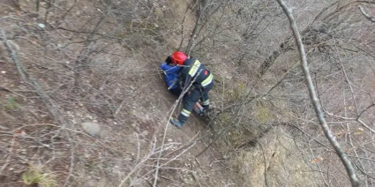 მაშველებმა მოზარდი ხევიდან, 25 მეტრის სიღრმიდან უვნებლად გამოიყვანეს
