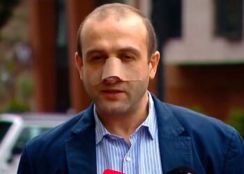 „გირჩის“ დეპუტატის, იაგო ხვიჩიას ინფორმაციით, მას ხელი დაარტყეს