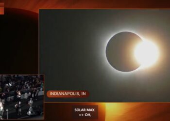 ჩრდილოეთ ამერიკის ნაწილში მზის სრული დაბნელება მოხდა