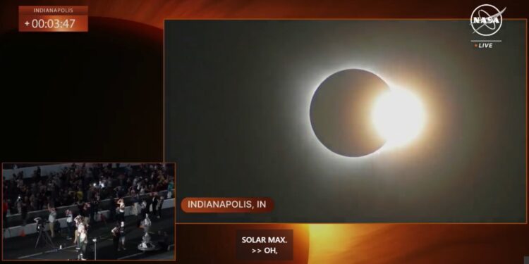 ჩრდილოეთ ამერიკის ნაწილში მზის სრული დაბნელება მოხდა