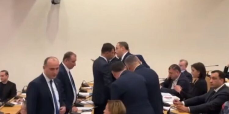 იურიდიული კომიტეტის სხდომა, 7 ოპოზიციონერ დეპუტატს დაატოვებინეს