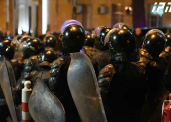 პარლამენტის უკანა შესავლელთან ვითარება დაიძაბა – პოლიცია აქციის მონაწილეებს აკავებს