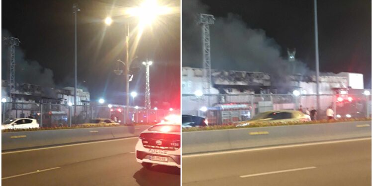 ბათუმში, პორტის ტერიტორიაზე ხანძარია