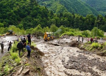 ქვემო სვანეთში მოსული უხვი ნალექის გამო, მეწყრული პროცესი განვითარდა