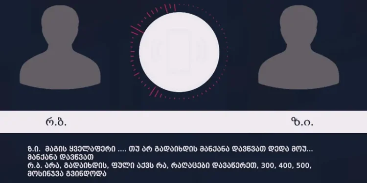 პოლიციამ ჯგუფურად ჩადენილი გამოძალვის, გამოძალვაში დახმარებისა და სხვისი ნივთის დაზიანების ბრალდებით 2 პირი დააკავა