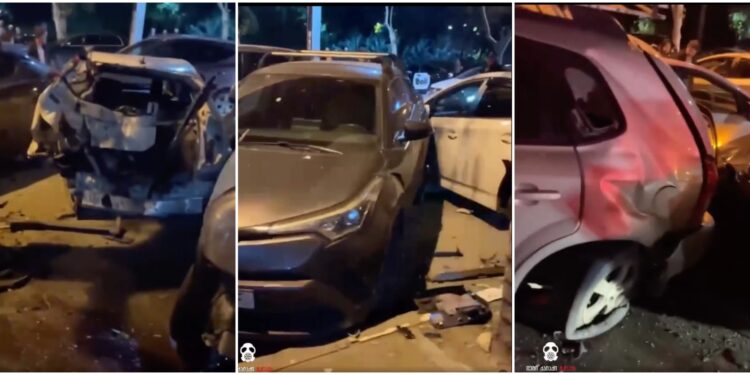 ვიდეო – თბილისში ავარიისას ხუთი ავტომობილი დაიმტვრა